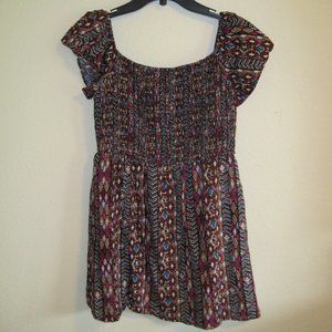 Love, Fire smocked dress sz S